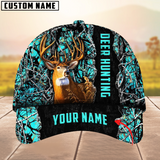 Maxcorners Cool Men’s Camouflage Deer Hunting Multicolor Option Personalized Name 3D Cap