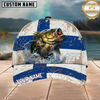 Maxcorners Fishing Bass National Flag Personalized Name 3D Cap