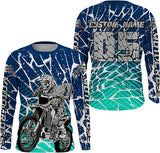 Maxcorners Motocross Dirt Bike Racing Off-Road Customize Name And Number 3D Shirts