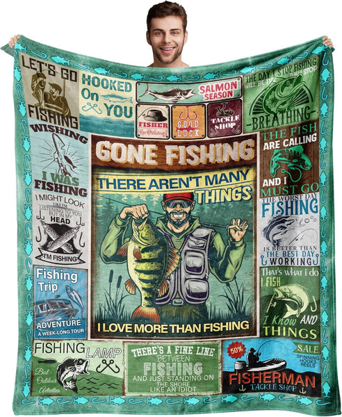 Maxcorners Cool Fishing man Fishing Blanket