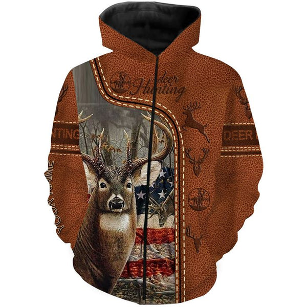 Maxcorners Deer Hunting A8 All Over Printed Hoodie