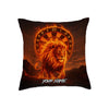 Maxcorners Darts Fire Lion Spirit Multicolor Customized Name 3D Pillow