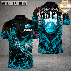 Maxcorners Bowling Phoenix Fire Multicolor Customized Name, Team Name 3D Shirts
