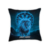Maxcorners Darts Fire Lion Spirit Multicolor Customized Name 3D Pillow