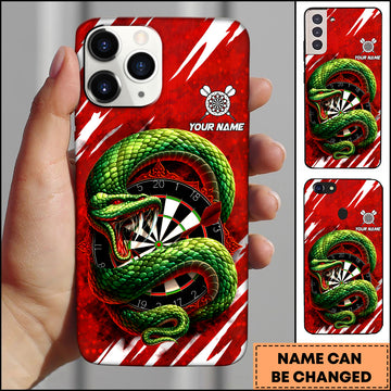 Maxcorners Snake Attack Dartboard Wild Animal Personalized Name 3D Phone Case
