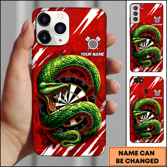 Maxcorners Snake Attack Dartboard Wild Animal Personalized Name 3D Phone Case