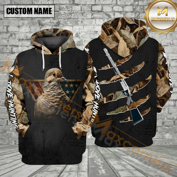 Maxcorners Dove Hunting Camo Shotgun All Over Print Shirt Best Gift For Hunter