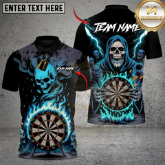 Maxcorners Death Mark Darts Multicolor Customized Name, Team Name 3D Shirts