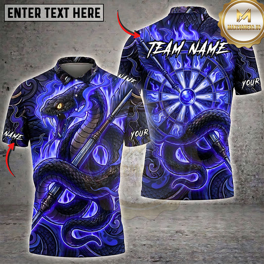 Maxcorners Darts Mystic Dragon Energy Orb Multiple Options Personalized Name, Team Name 3D Shirt
