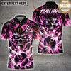 Maxcorners Bowling Ball & Dynamic Pin Motion Graphic Multicolor Customized Name, Team Name 3D Shirts