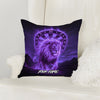 Maxcorners Darts Fire Lion Spirit Multicolor Customized Name 3D Pillow