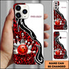 Maxcorners Bowling Leopard Strike Ball Multicolor Personalized Name 3D Phone Case