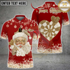 Maxcorners Darts Leopard Print Santa Heart Multicolor Customized Name, Team Name 3D Shirts