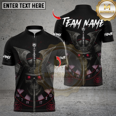 Maxcorners Darts Skull Samurai Dartboard Multicolor Customized Name, Team Name 3D Shirts
