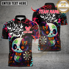 Maxcorners Darts Scary Panda With Dartboard Multicolor Customized Name, Team Name 3D Shirts 80