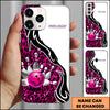 Maxcorners Bowling Leopard Strike Ball Multicolor Personalized Name 3D Phone Case