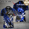Maxcorners Bowling And Pins Flame Skull Strike Multicolor Customized Name, Team Name 3D Shirts