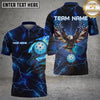 Maxcorners Pickleball Polo Lightning Eagle Power Multiple Options Personalized Name, Team Name 3D Shirt