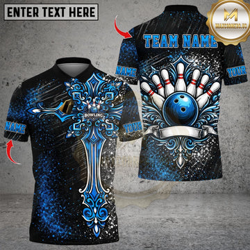 Maxcorners Holy Cross Bowling Design Multicolor Customized Name, Team Name 3D Shirts