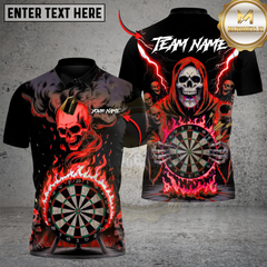 Maxcorners Death Mark Darts Multicolor Customized Name, Team Name 3D Shirts