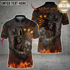 Maxcorners Darts Reaper Gunslinger Multicolor Customized Name, Team Name 3D Shirts