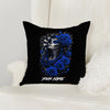 Maxcorners Darts Gothic Skull Lady Red Roses Multicolor Customized Name 3D Pillow