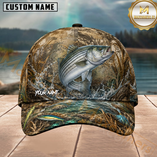 Maxcorners Fishing Camo Splash Lure Personalized 3D Cap