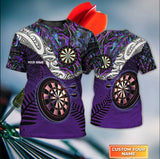 Maxcorners Dart Personalized Name Tattoo Maori Darts 3D Shirt