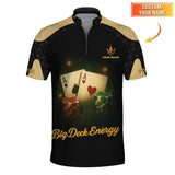Personalized Name Funny Poker T-Shirts, Big Deck Energy Shirt, Gift For Poker Players