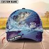 Maxcorners Fishing Blue Wave Personalized Cap (13 Breeds)