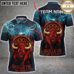 Maxcorners Darts Bullseye Blitz Multicolor Customized Name, Team Name 3D Shirts