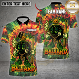 Maxcorners 420 Billiards Tie Dye Smokin’ 8 Ball Pool Personalized Name 3D Unisex Shirt