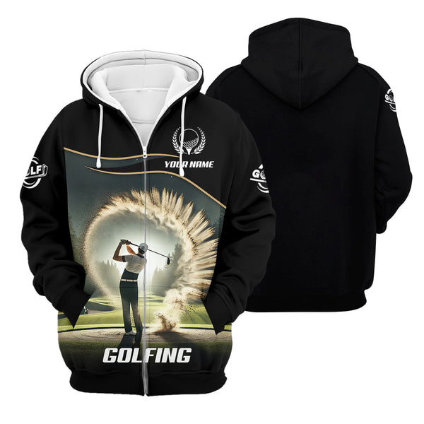 Maxcorners Custom Elite Golfer Golf Polo Shirt, Gift For Golfers, Mens Golf Gift