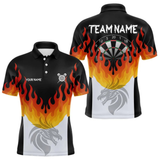 Maxcorners Dragon Fire Flame Dartboard Custom Dart Shirt For Men, Dart Team Jerseys LM064