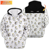 Maxcorners Custom Name Pattern Snoopy Golf Shirt, Peanuts Golf Polos, Golf Gift For Men's, Crazy Golf Shirts