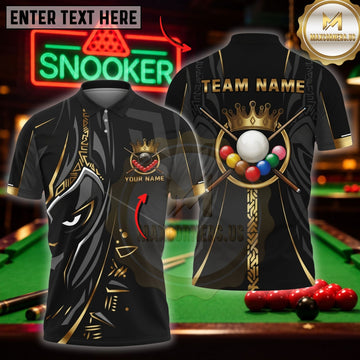 Maxcorners Billiard Apparel Electric Energy Balls Customized Name 3D Shirt