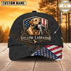 Maxcorners Dog Hunting And Duck Hunting Dog American Flag Personalized Name 3D Cap