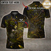 Maxcorners Darts Gothic Rose Profile Ornate Dartboard Multiple Options Personalized Name, Team Name 3D Shirt