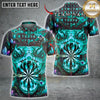 Maxcorners Darts Monster Fangs Graffiti Dartboard Multiple Options Personalized Name, Team Name 3D Shirt