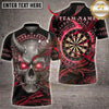 Maxcorners Darts Horned Skull Electric Dartboard Multiple Options Personalized Name, Team Name 3D Shirt