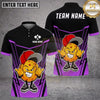 Maxcorners Pickleball Polo Rebellious Ball Mascot Multiple Options Personalized Name, Team Name 3D Shirt