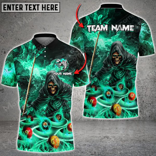 Maxcorners Billiards Lord Of Hell Personalized Name 3D Shirt (Multi Color Options)