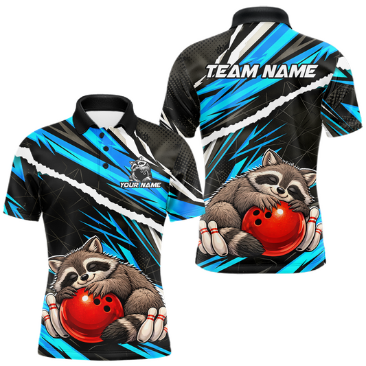 Maxcorners Custom Funny Falcon Bowling Jersey for Men Unisex Bowling Shirts for Team Polo & 1/4 Zip