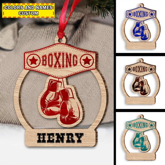 Maxcorners Custom Ornament, Boxing Ornament, Christmas Decor 2D Flat LM2211