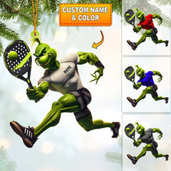 Maxcorners ELF Tennis Player Home Decor Christmas Ornament, Personalized Ornament 2D Flat LM2211