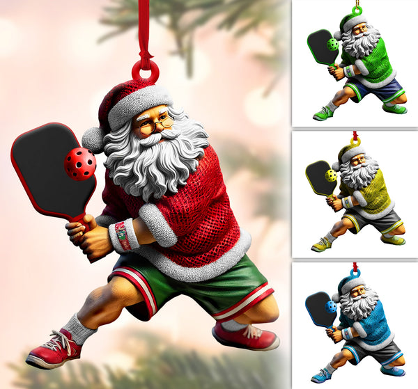 Maxcorners Personalized Pickleball Ornaments, Santa Pickleball, Pickleball Christmas Gift