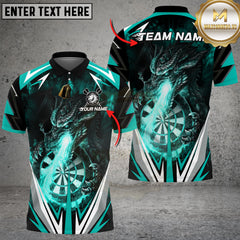 Maxcorners Darts Firebreath Dragon Multicolor Customized Name, Team Name 3D Shirts