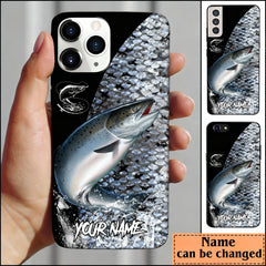 Maxcorners Classic Salmon Fishing Skin Personalized Name Phone Case LM1812