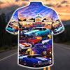 Maxcorners Hot Rod Drive-In Diner Classic Car Collection Hawaiian Shirt