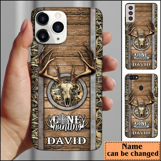 Maxcorners Hunting Skull Personalized Name Phone Case LM0912